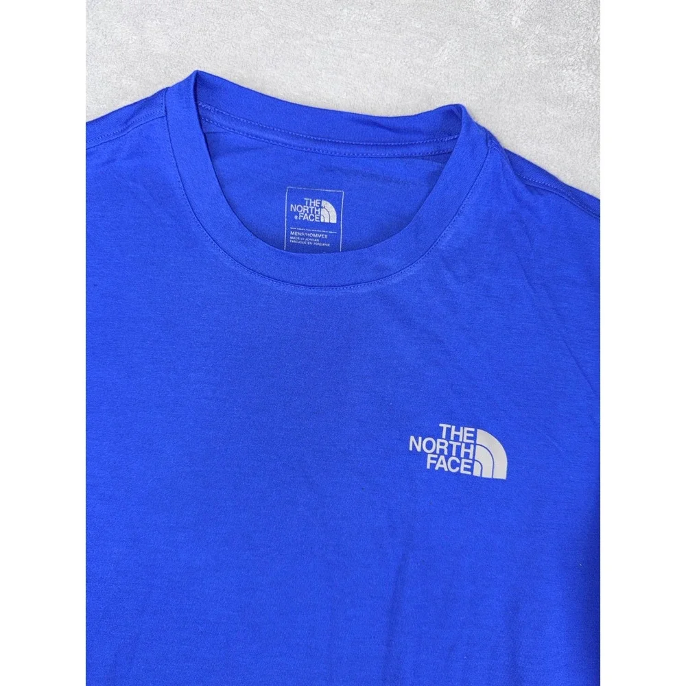 The North Face Mens Large Royal Blue Short Sleeve Graphic Logo T-Shirt